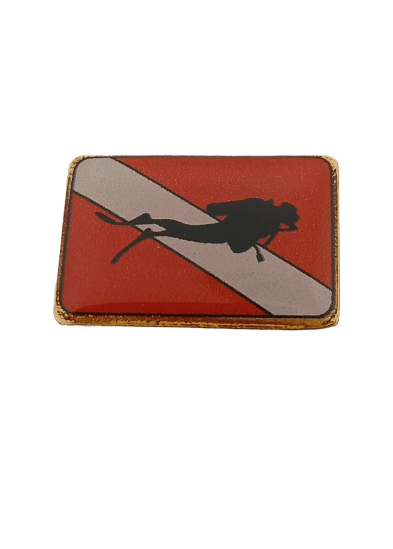 Scuba Diver Flag Pin 2025