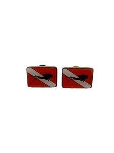 Scuba Diver Flag Pin 2025