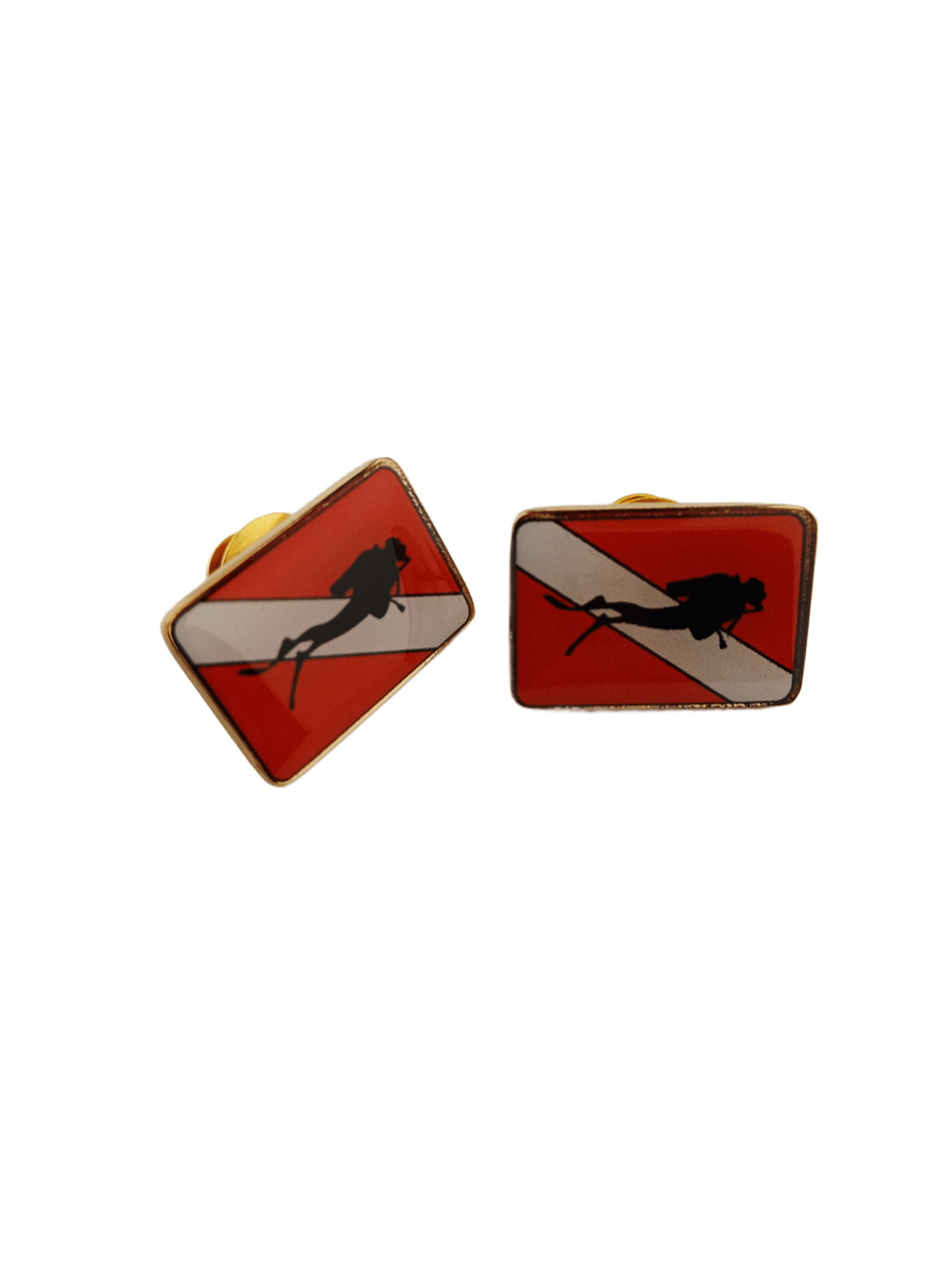 Scuba Diver Flag Pin 2025