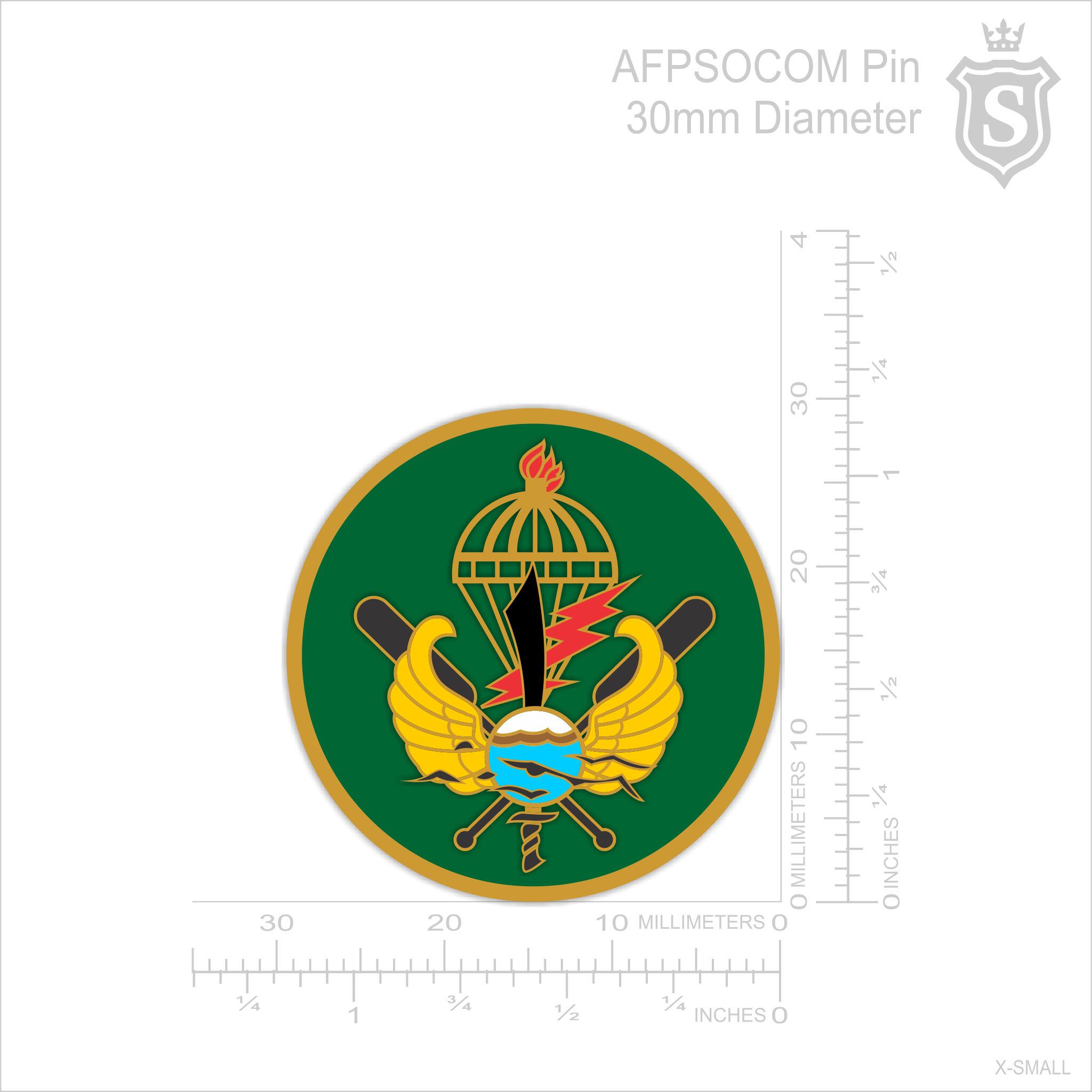 Armed Forces of the Philippines Special Operations Command (AFPSOCOM) Pin