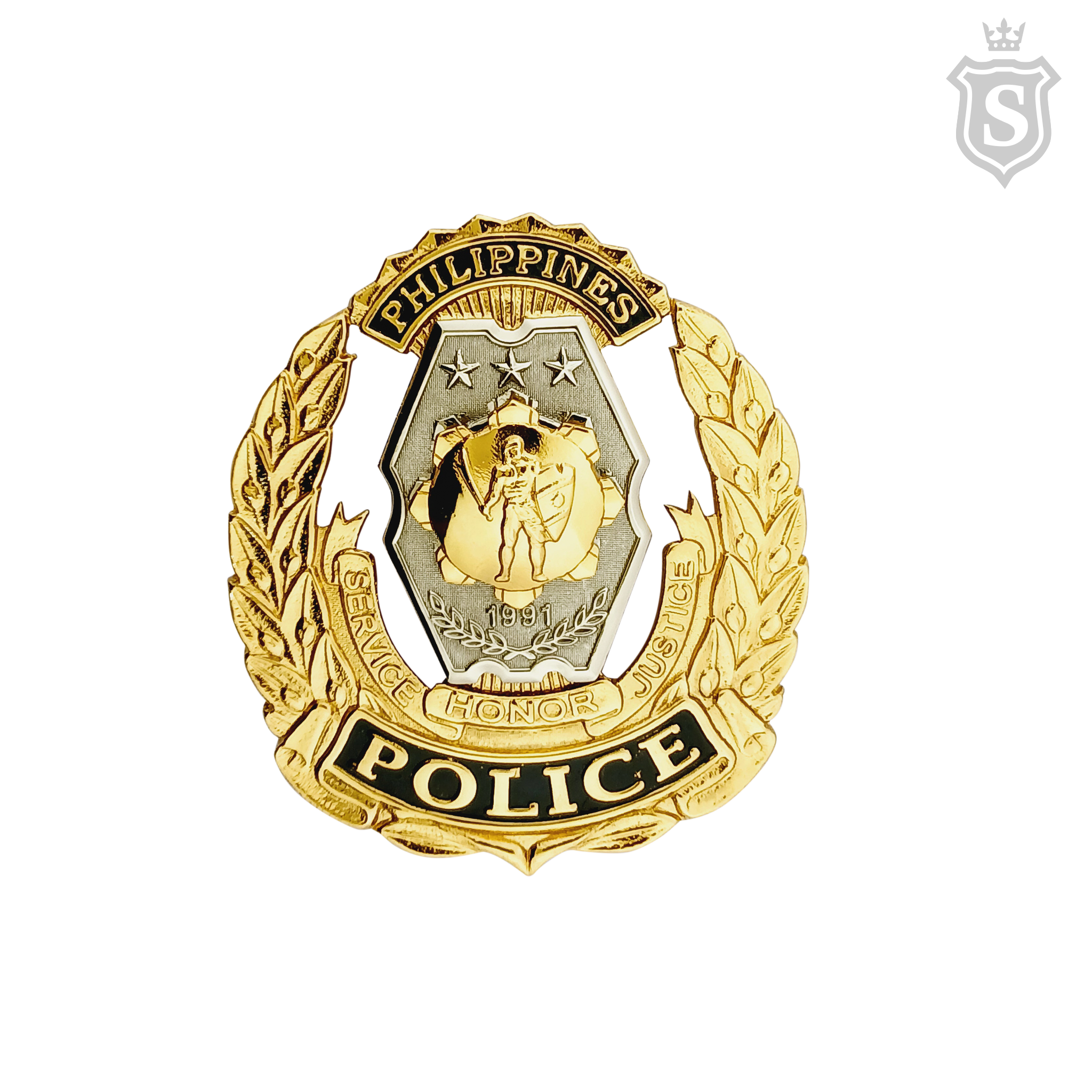 Philippine National Police Hat Badge Cap Device