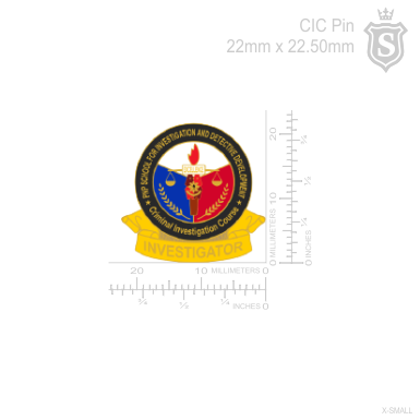 Criminal Investigation Course (CIC) Pin Small - Investigator