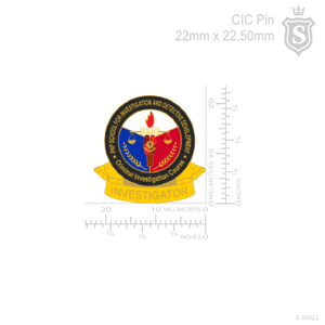 Criminal Investigation Course (CIC) Pin Small - Investigator