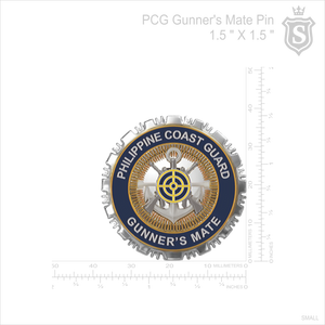 Philippine Cost Guard (PCG) Gunner's Mate (GM) Pin 2025