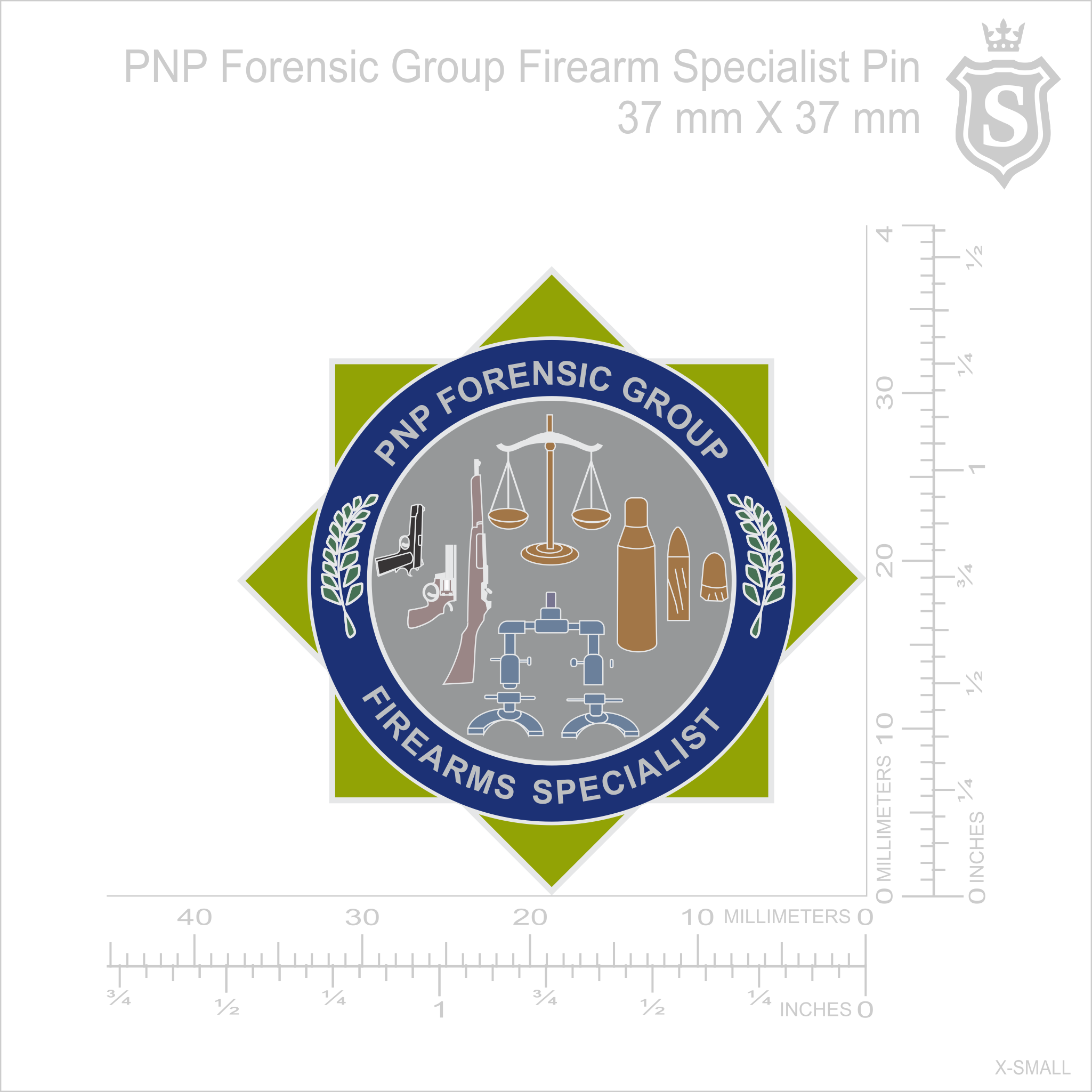 PNP Forensic Group Firearm Specialist Pin