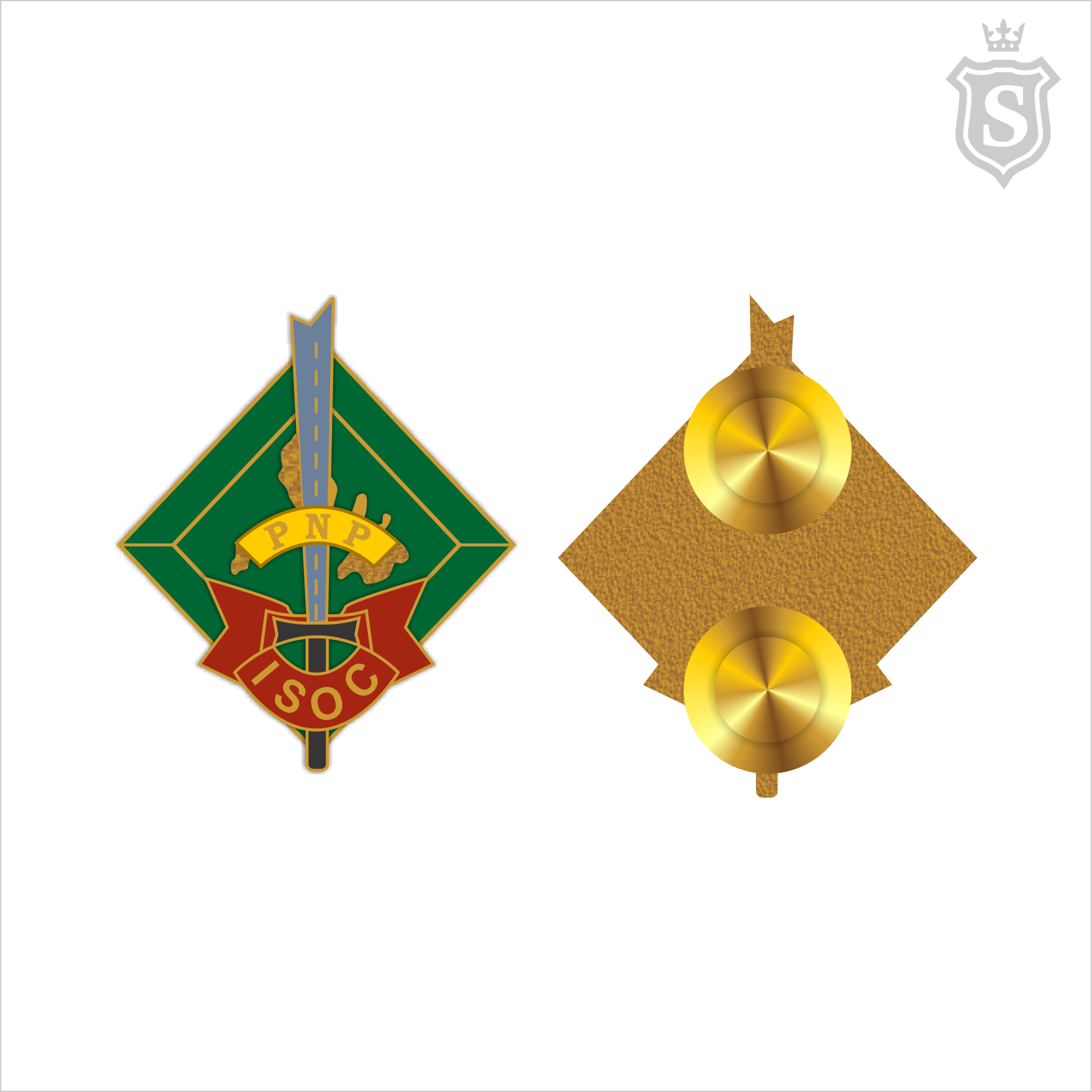 PNP ISOC (Internal Security Operation Course) Pin