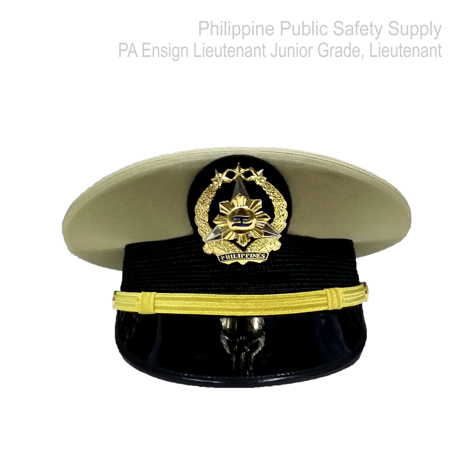 Philippine Army PA White Pershing Cap Ensign Lieutenant Junior Grad philippinepublicsafetysupply