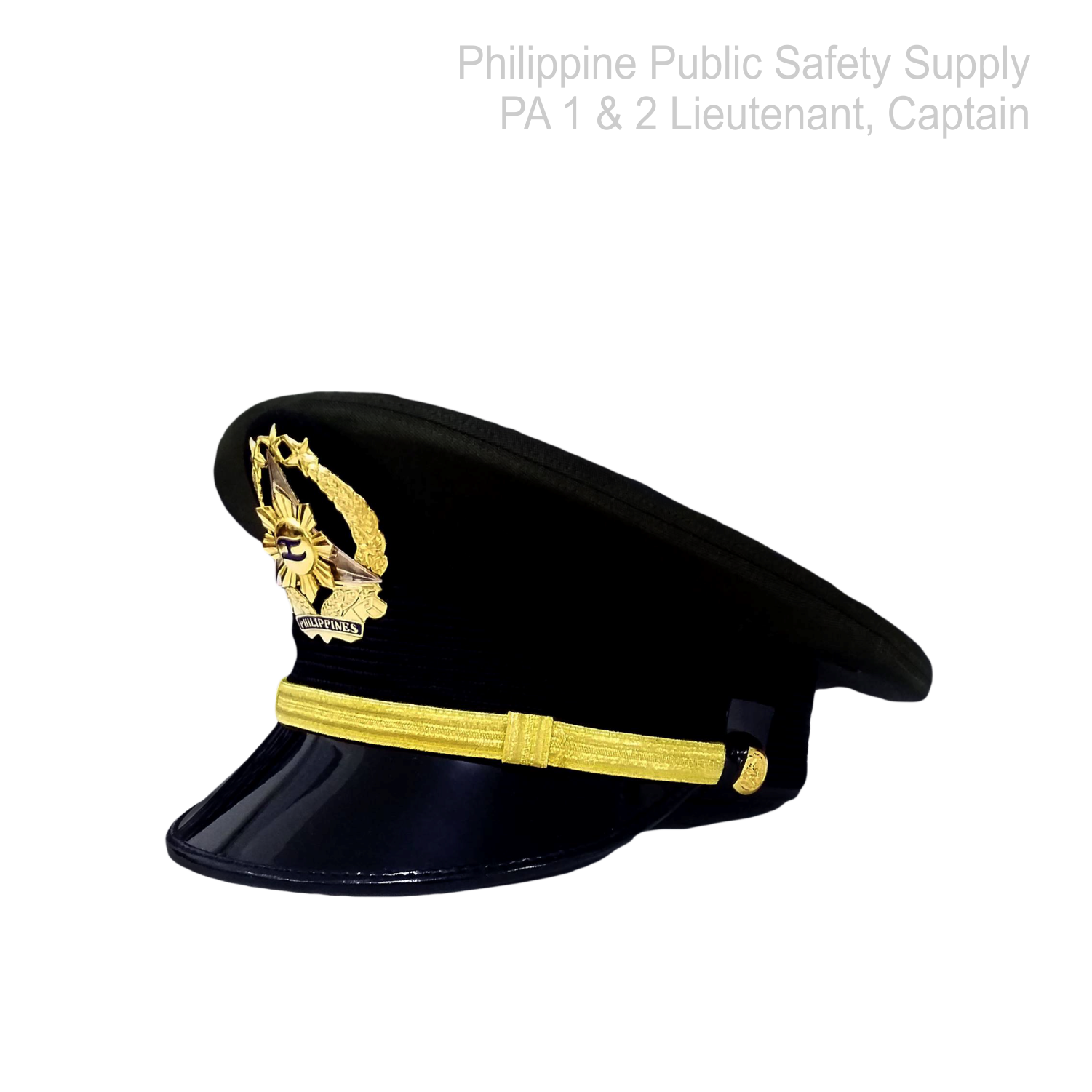 Ph Local Cap Philippine Army (PA) Olive Drab Pershing Cap 1 & 2 Lieutenant, Captain ...