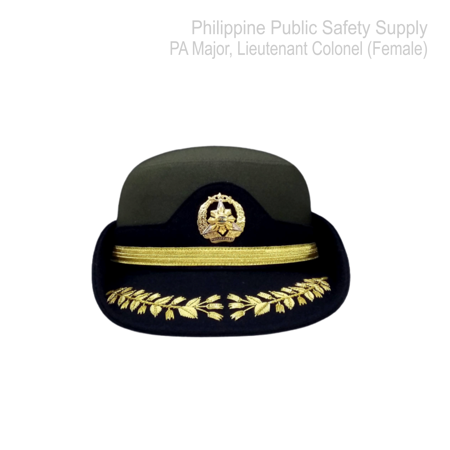 Philippine Army (PA) Pershing Cap Major, Lieutenant Colonel (Female) - AFP