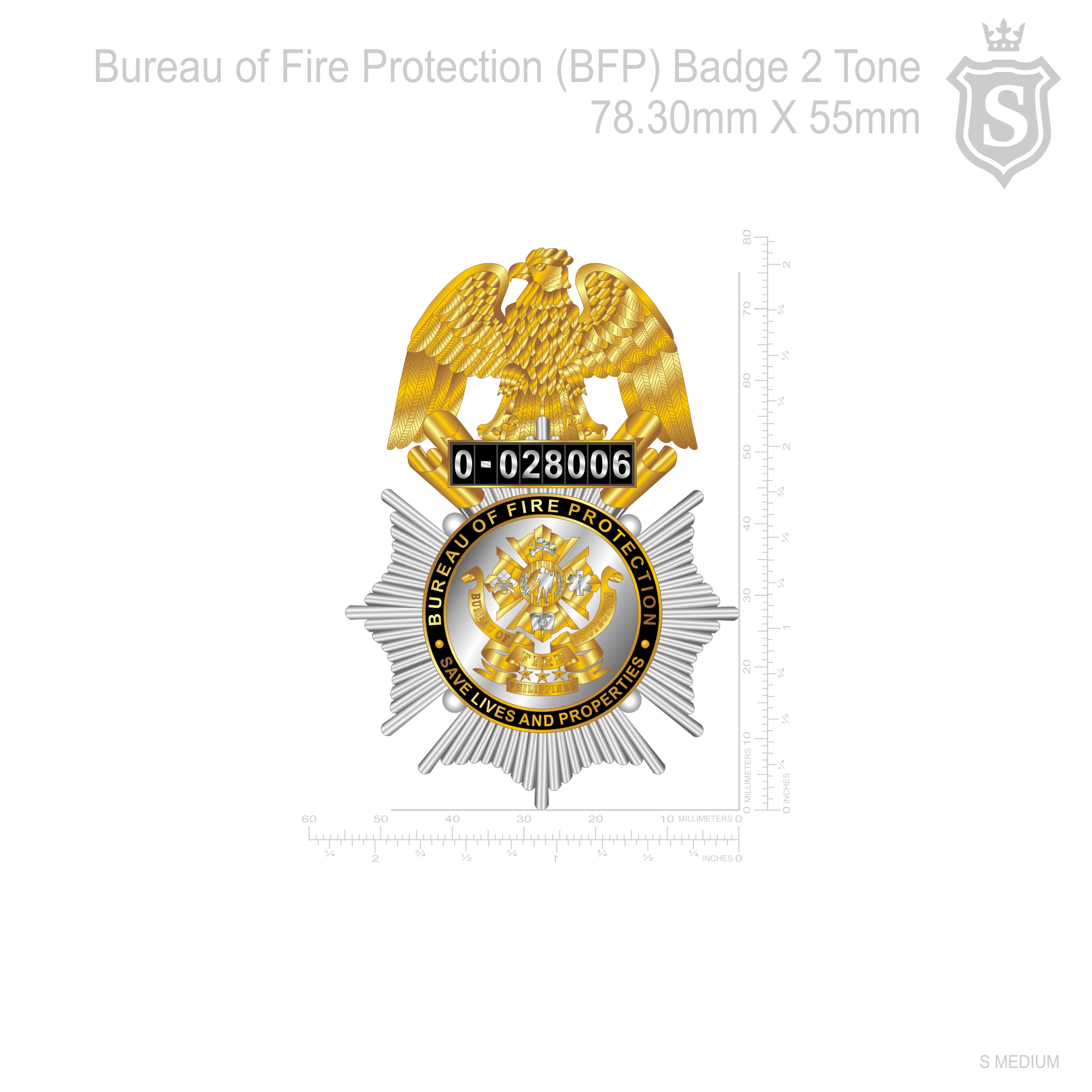 Bureau of Fire Protection  Badge - BFP