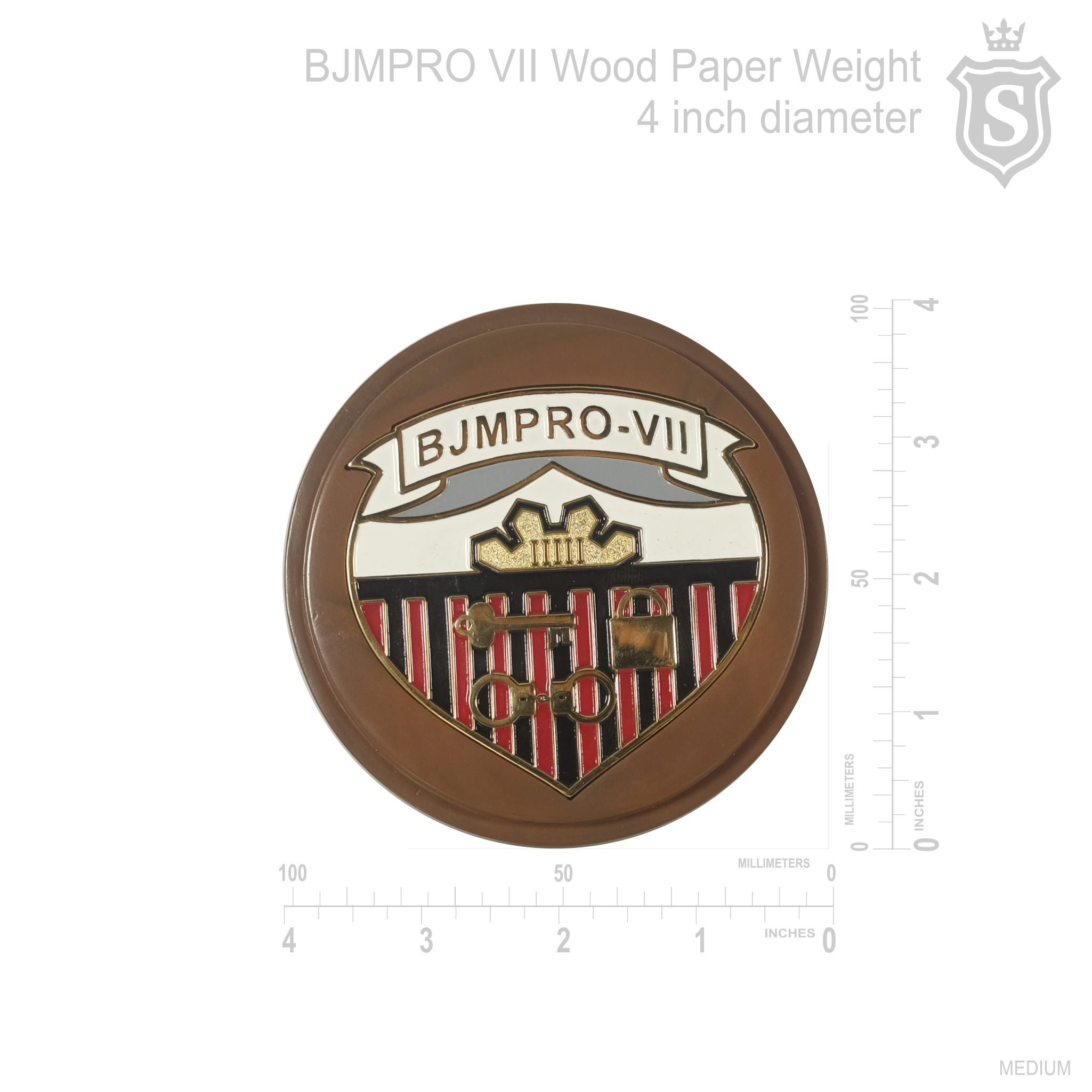 BJMPRO VII Wood Token - BJMP