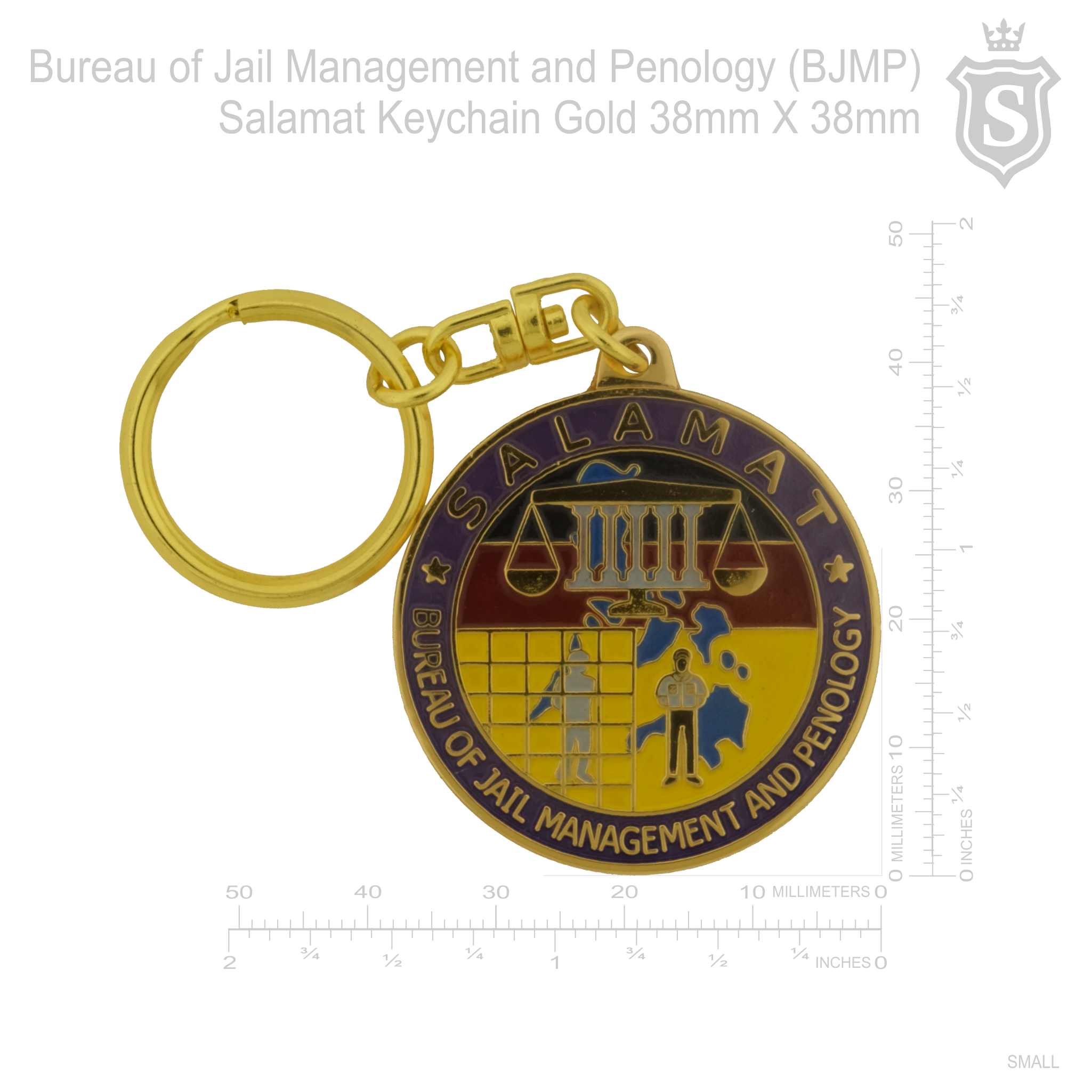Bureau of Jail Management and Penology (BJMP) Keychain - BJMP