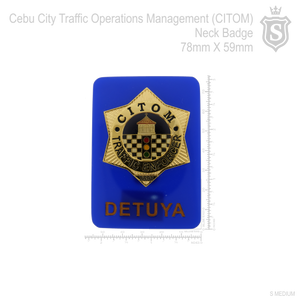 Cebu City Traffic Operations Management (CITOM) Neck Badge - CITOM