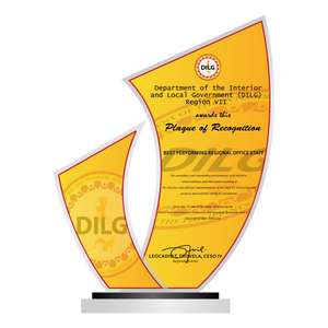 DILG Best Performing Regional Office Plaque - DILG