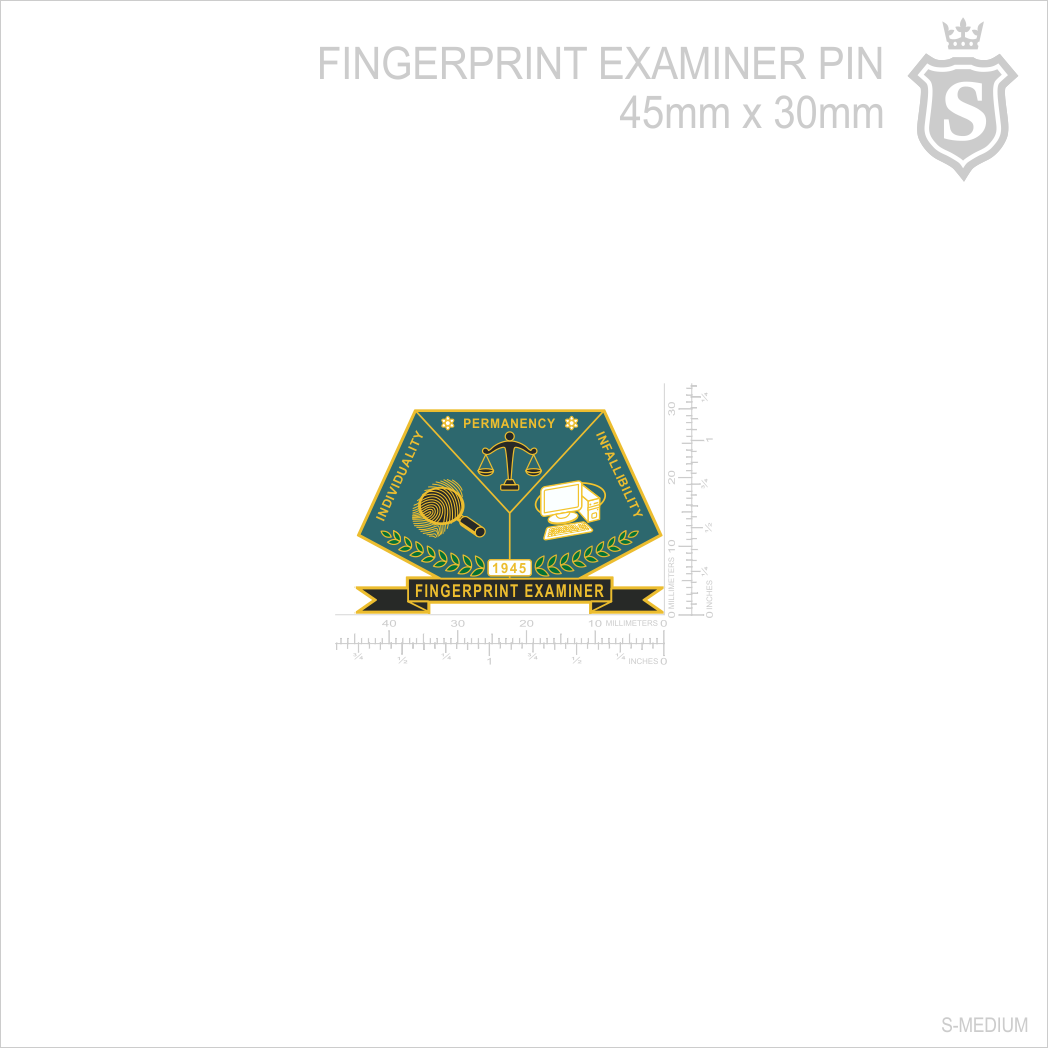 Finger Print Examiner Pin