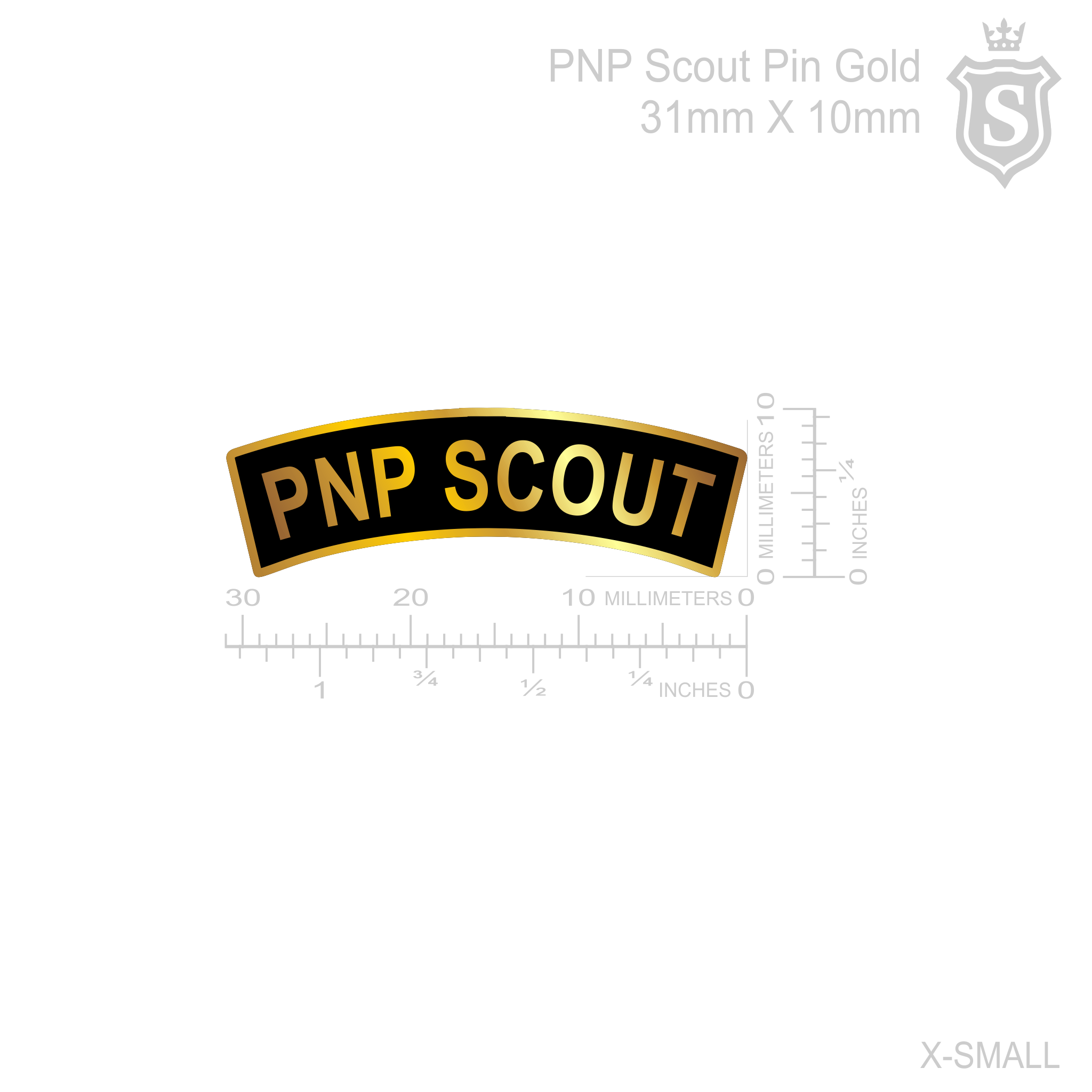 Philippine National Police (PNP) Scout Pin 31mmx10mm - PNP