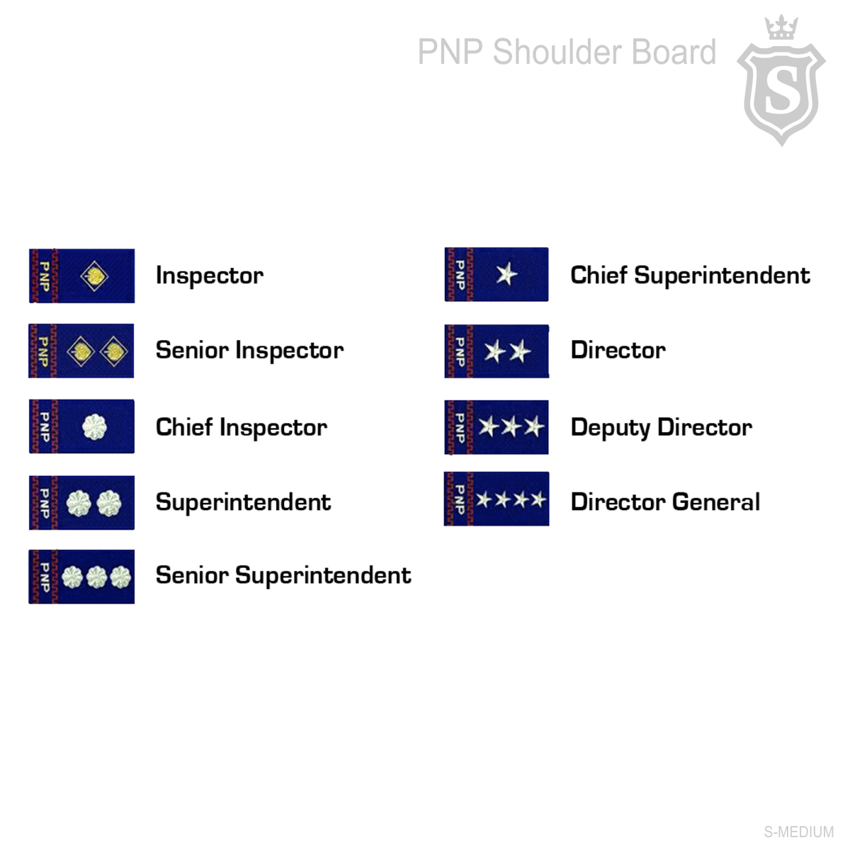 Pnp Ranks Background PNP Shoulder Board – philippinepublicsafetysupply