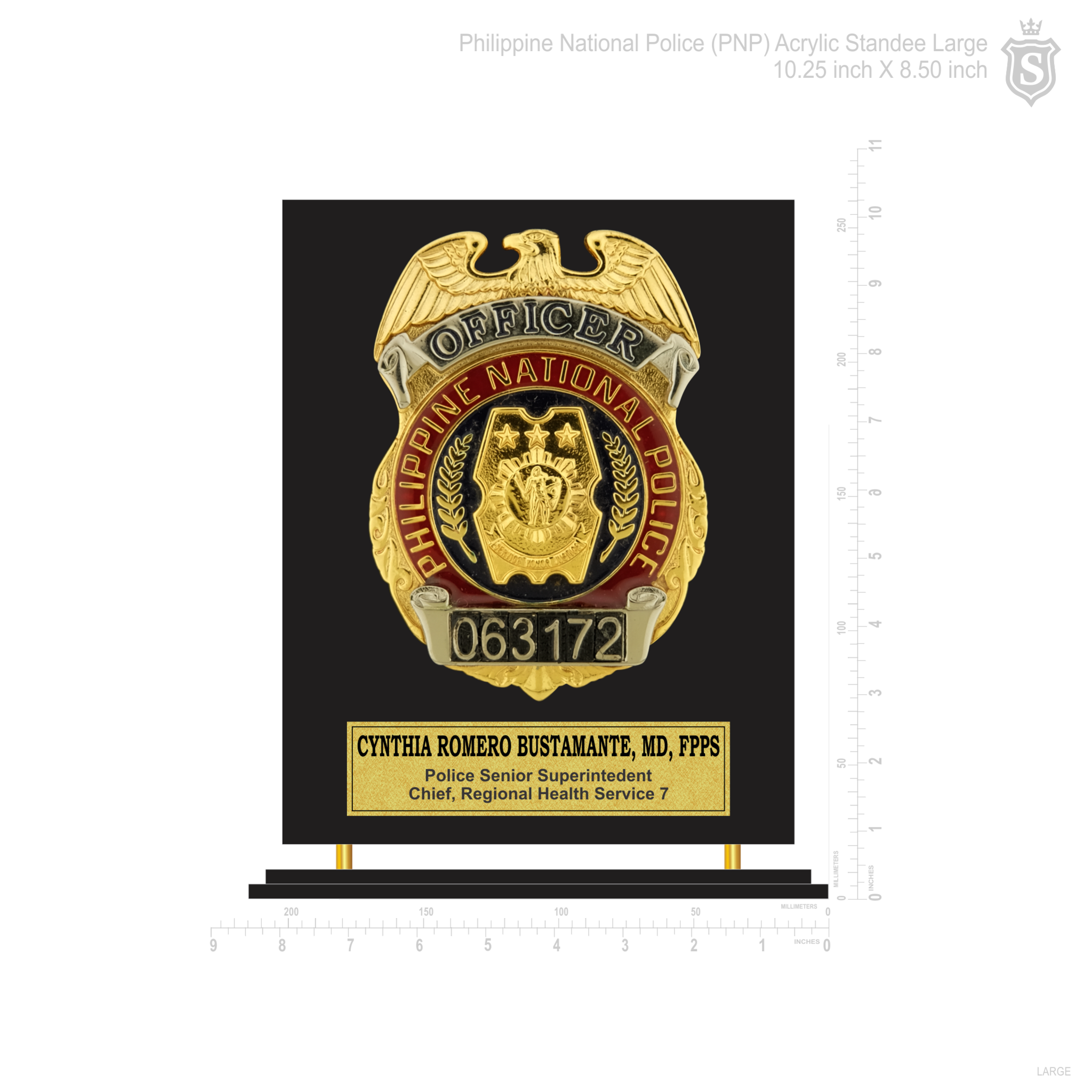 Philippine National Police (PNP) Standee Large Plaque - PNP
