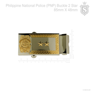Police Commissioned Officers (PCO) Buckle 2 Star - PNP