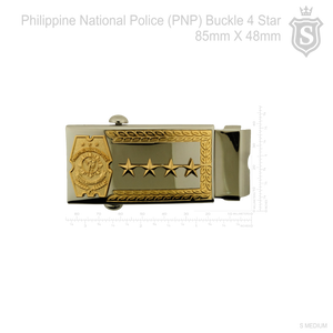 Police Commissioned Officers (PCO) Buckle 4 Stars - PNP