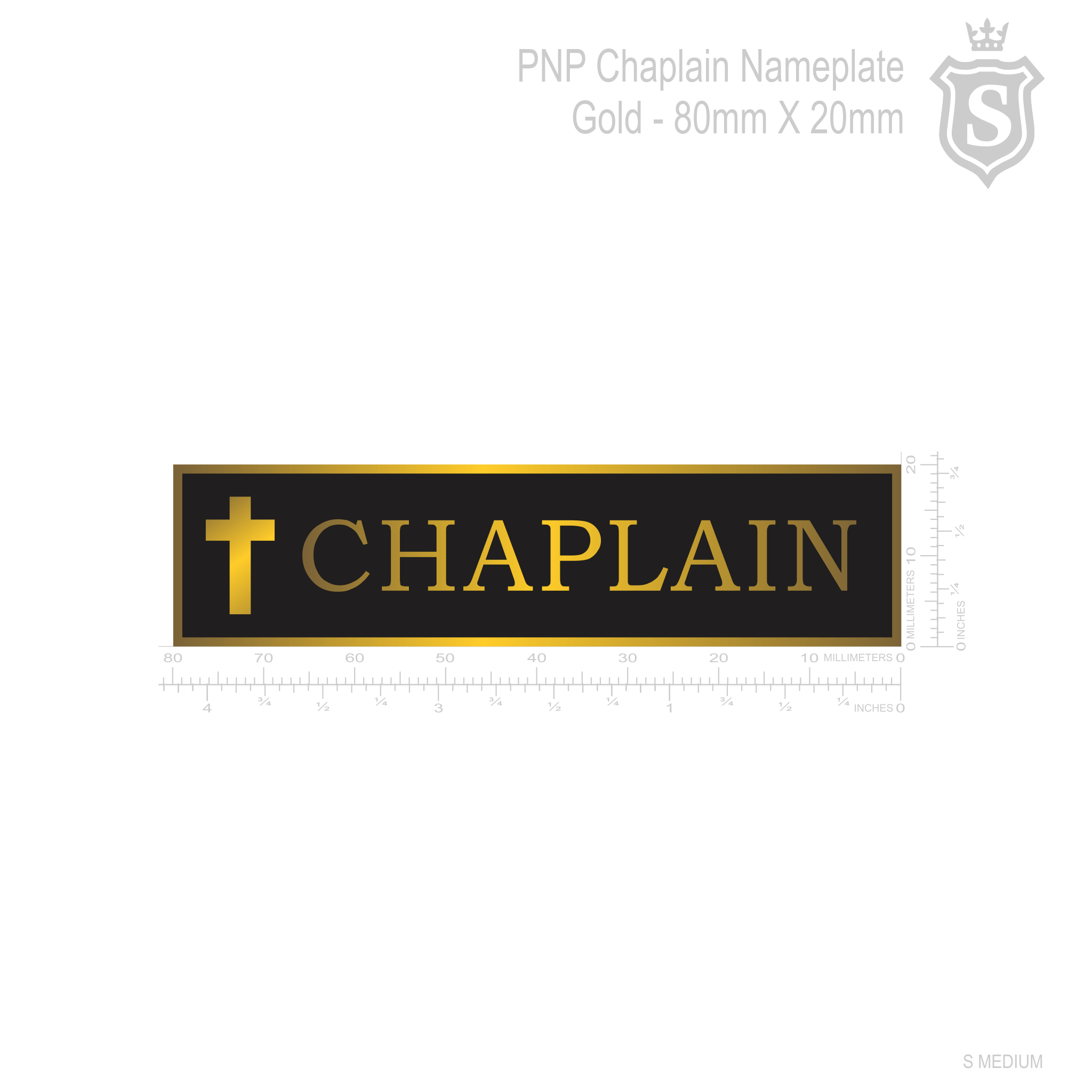 PNP & Chaplain Nameplate - PNP