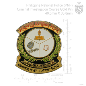 Philippine National Police (PNP) Criminal Investigation Course Pin - PNP