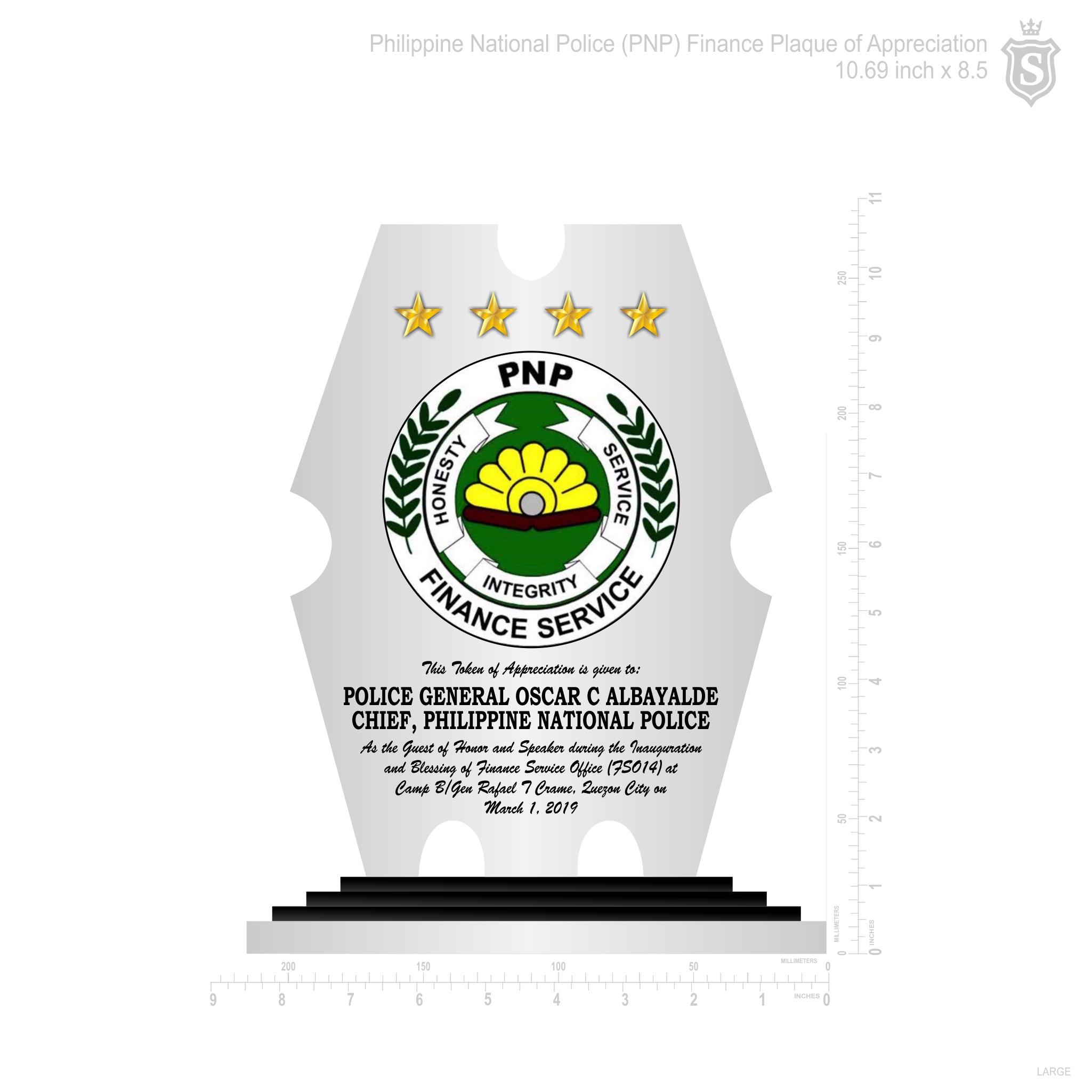 Philippine National Police (PNP) Shield Plaque - PNP