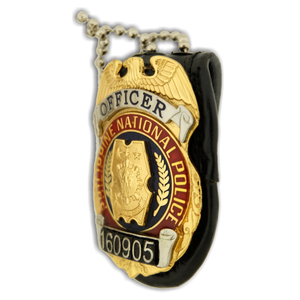 Philippine National Police (PNP) Officer Leather Neck Badge - PNP
