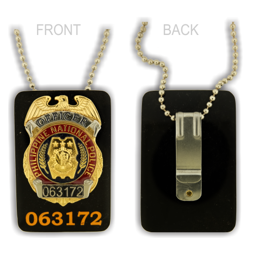 Philippine National Police (PNP) Officer Acrylic Neck Badge - PNP