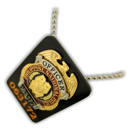 Philippine National Police (PNP) Officer Leather Neck Badge - PNP