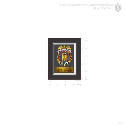 Philippine National Police (PNP) Wooden Plaque - PNP