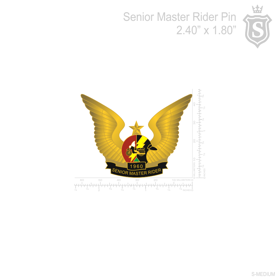 Senior Master Rider Pin - PNP